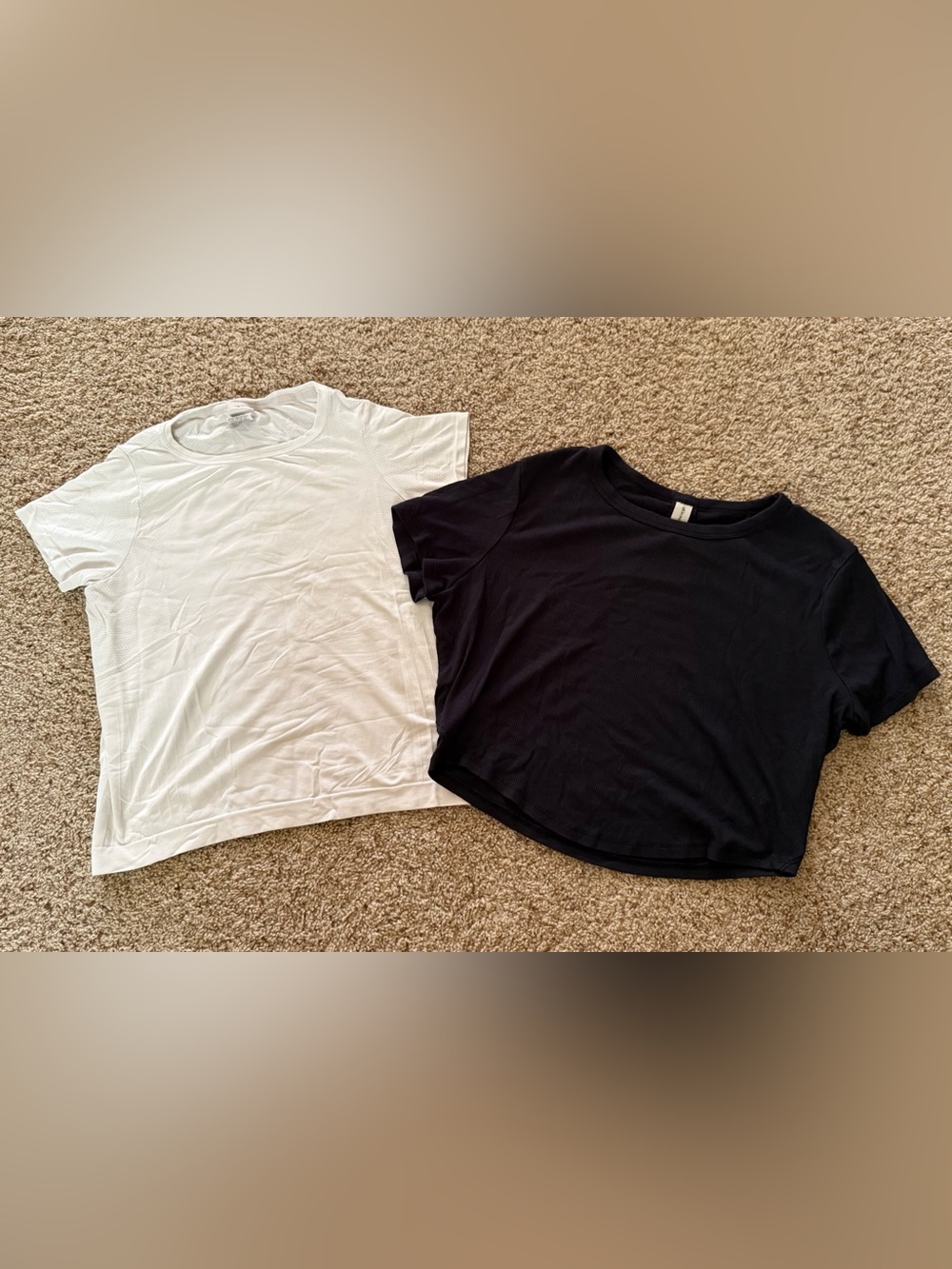 All in Motion Women’s Athletic Tee Bundle Black & White Short Sleeve Workout Top
